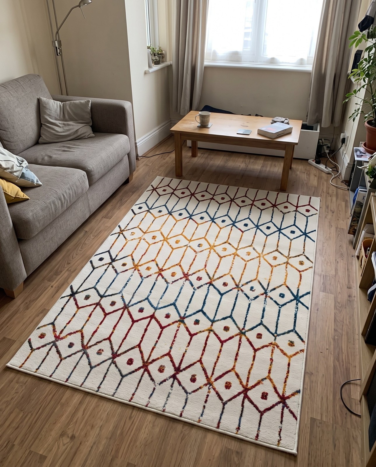 3' 3 x 5' 3 Vincent · Diamond rug, multi