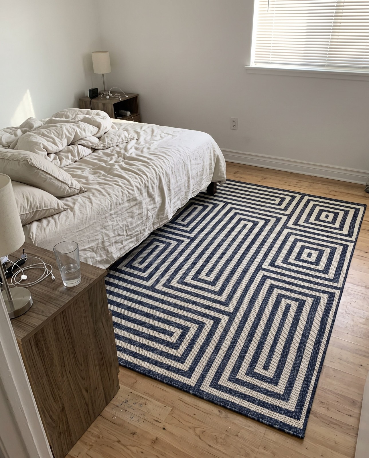 6' x 9' Cumberland · Geometric Outdoor Rug, blue