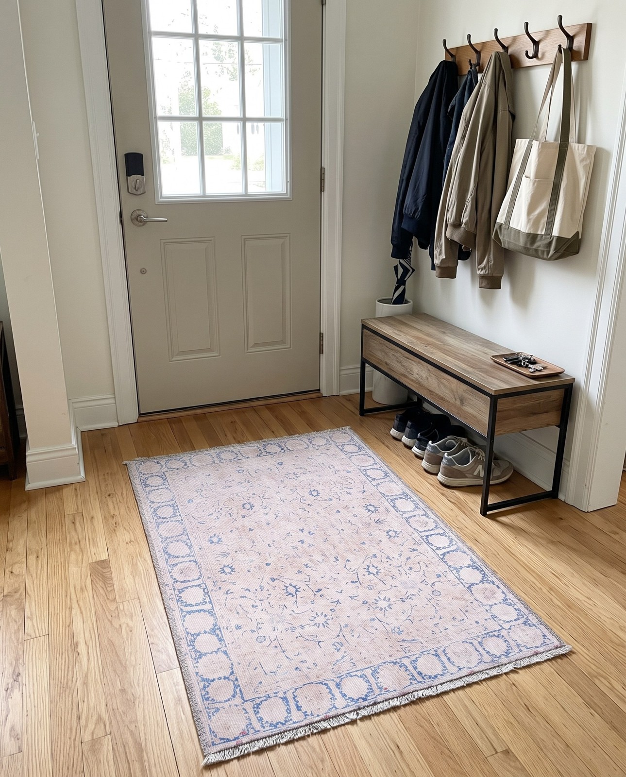 2' x 3' Fawcett · Border Washable Rug, beige
