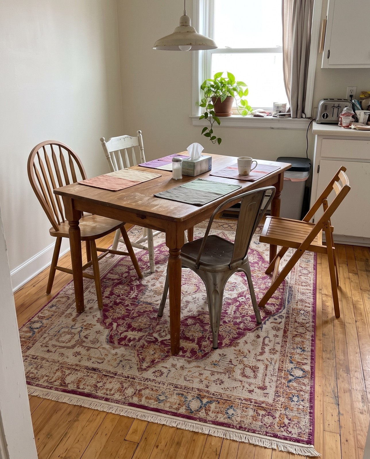 2' x 3' Denver · Border rug, lavender