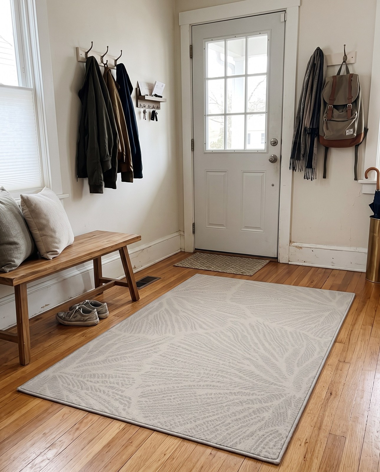 Detail image of 10' x 14' Munro · Floral / botanical rug, ivory