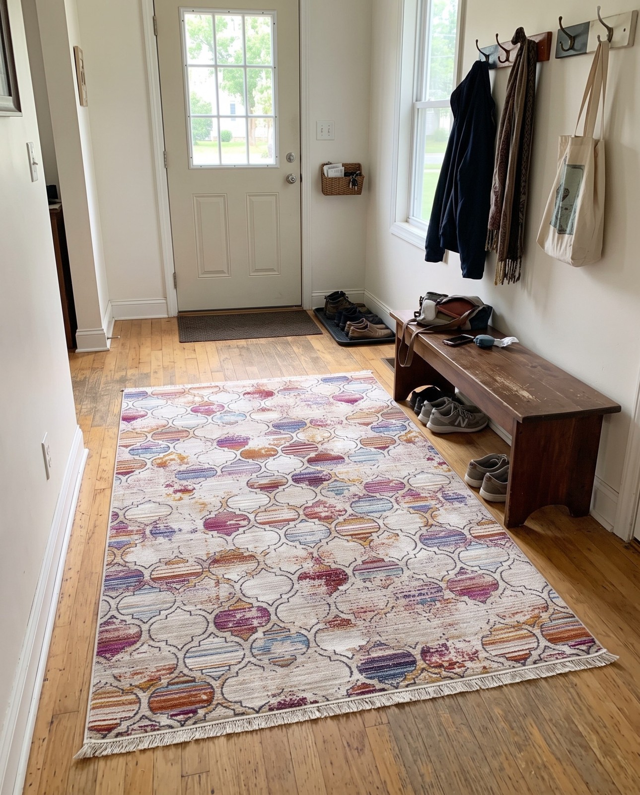 4' x 5' 10 Sparrow · Lattice rug, multi