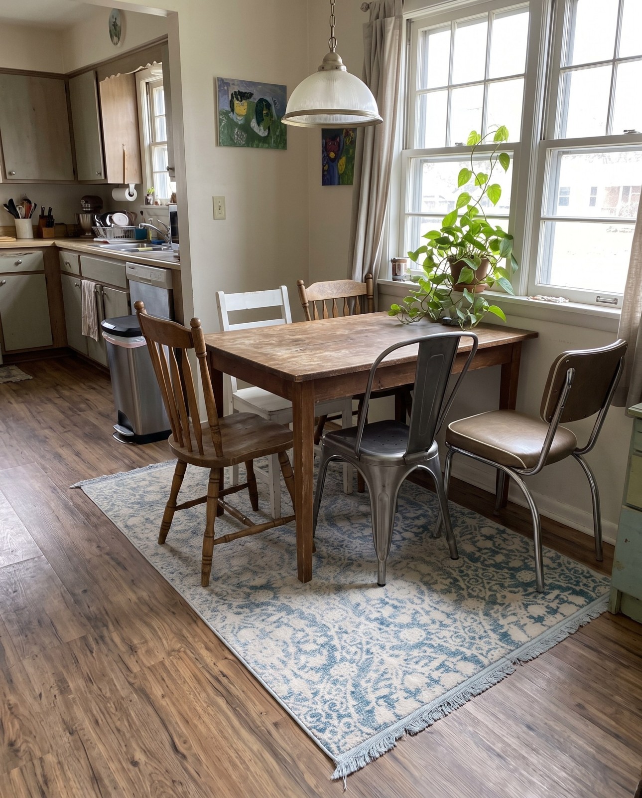 3' 3 x 5' 3 Marrow · Damask rug