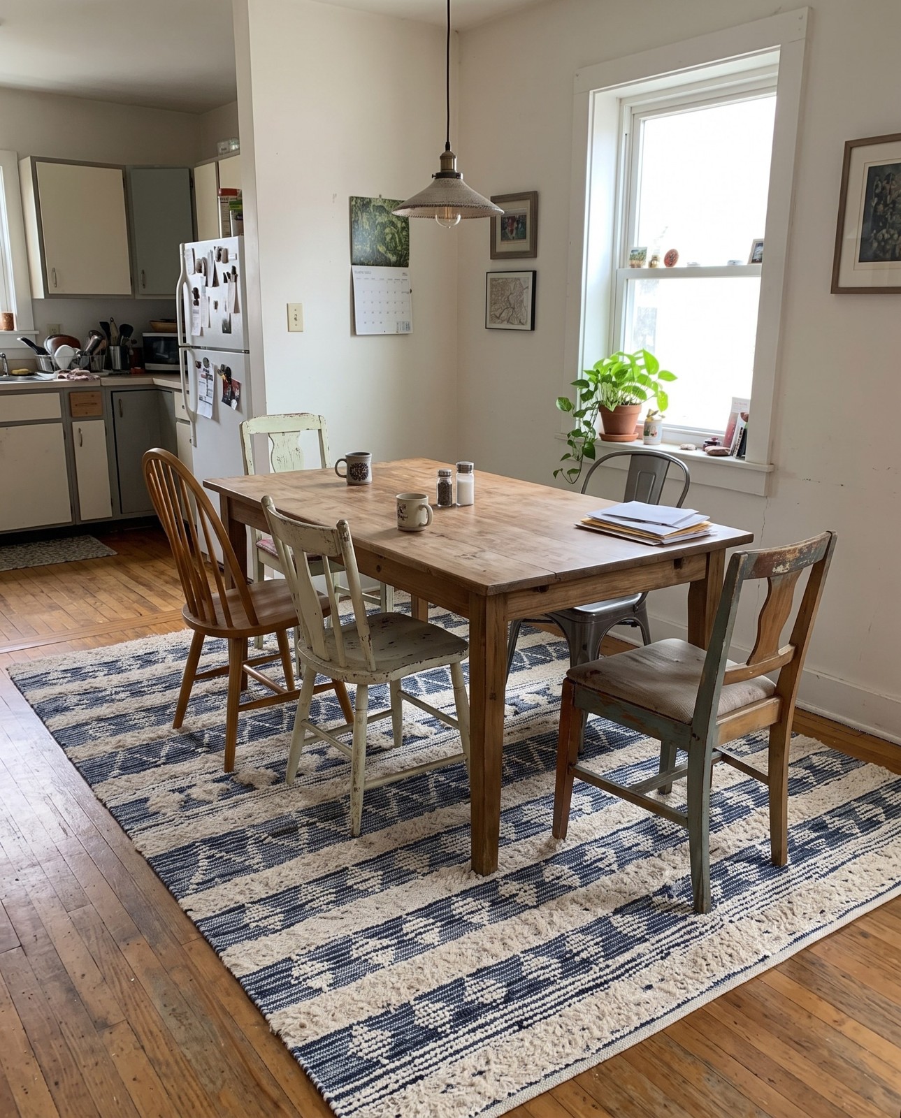 8' x 11' Burdett · Chevron Chindi Rug