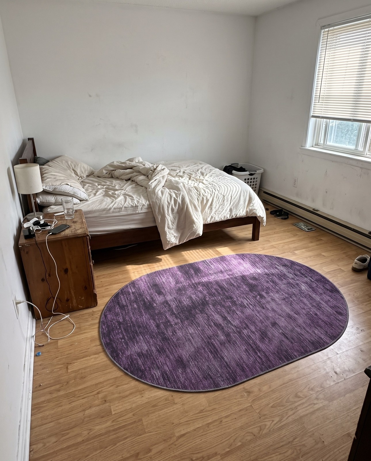 7' 6 x 10' 6 Prewitt · Lines rug, purple