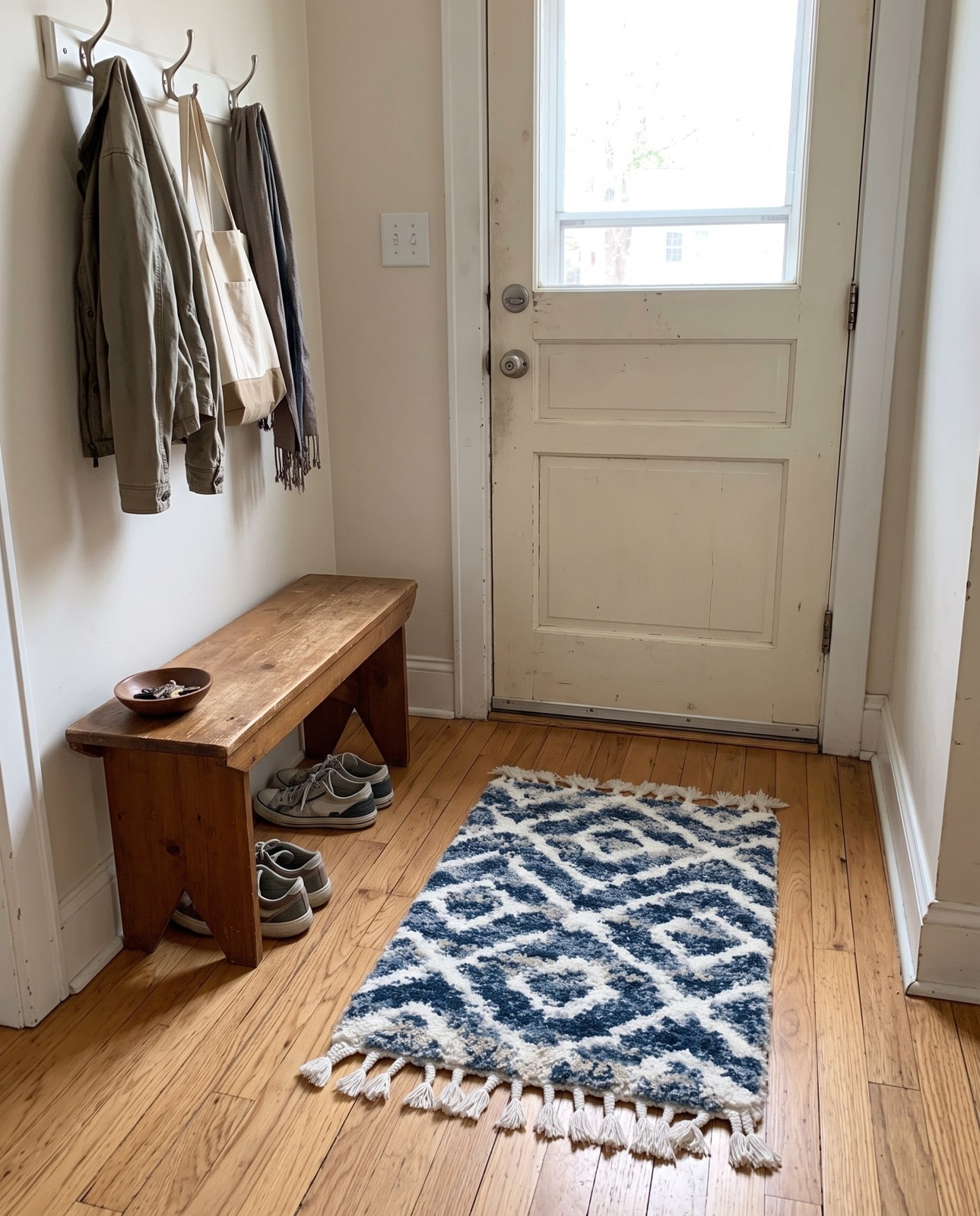 2' 2 x 3' Tunstall · Diamond Shag Rug, blue