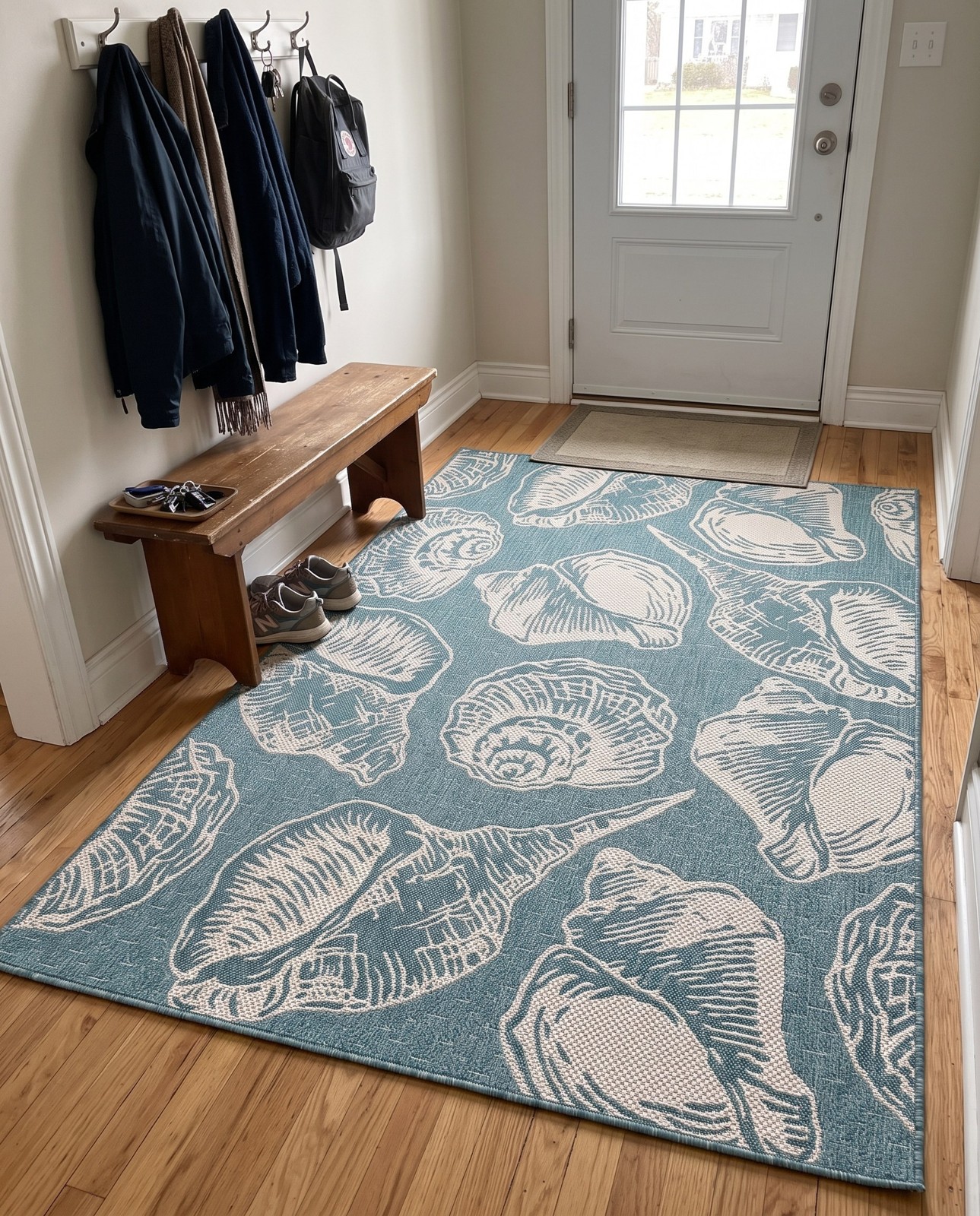 6' x 9' Arcata · Pictoral Outdoor Rug, aqua