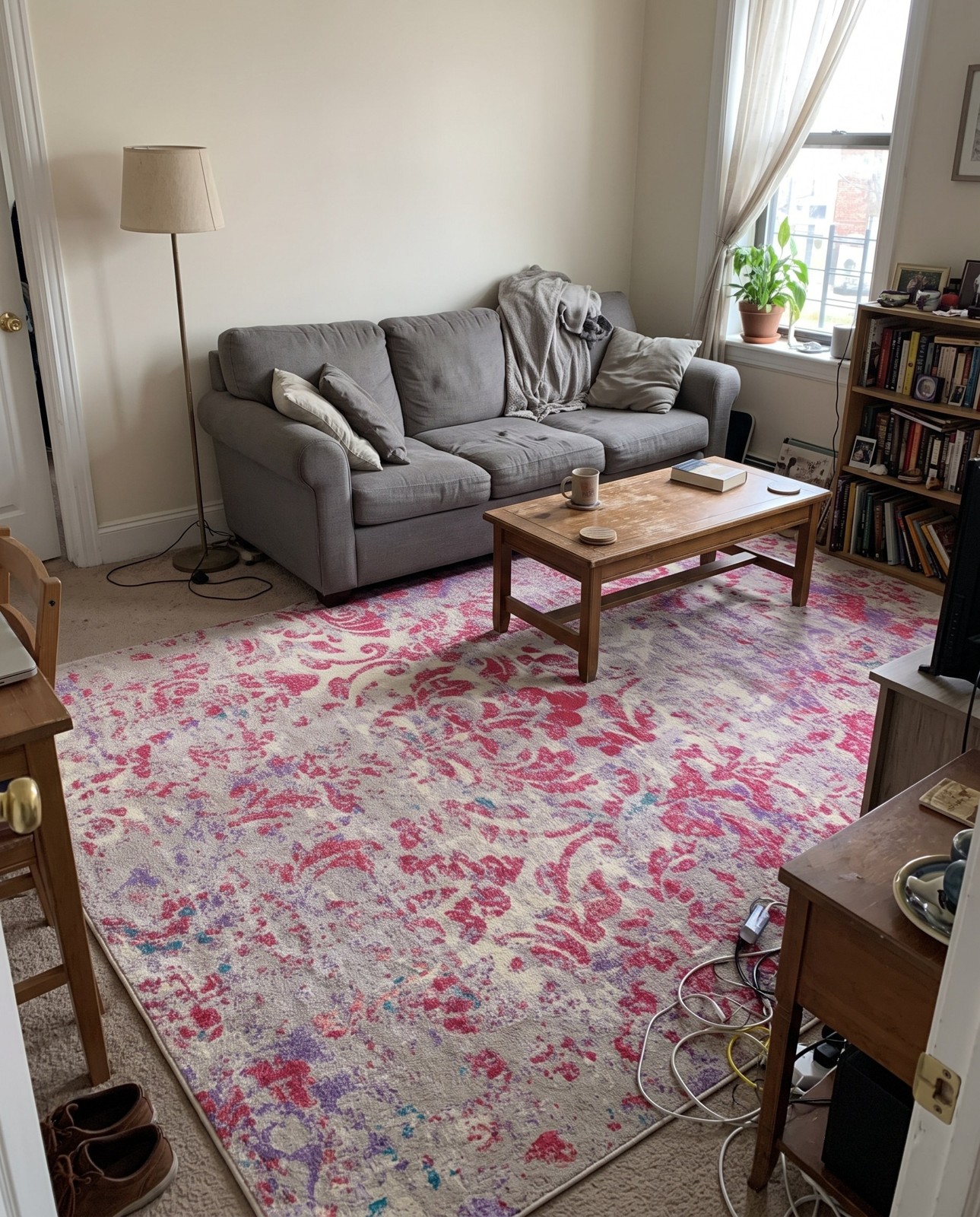 10' 6 x 16' 5 Macklin · Damask Washable Rug