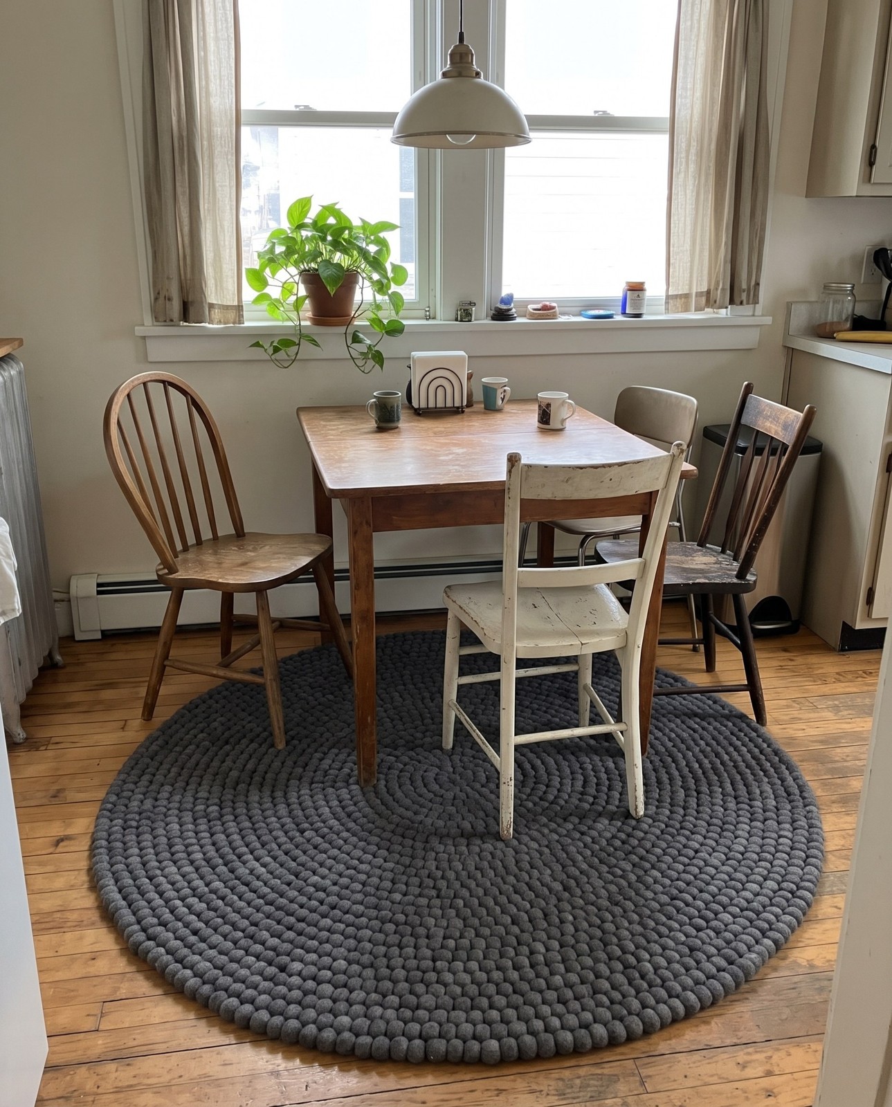 10' x 10' Hawthorne · Solid Wool Rug, gray