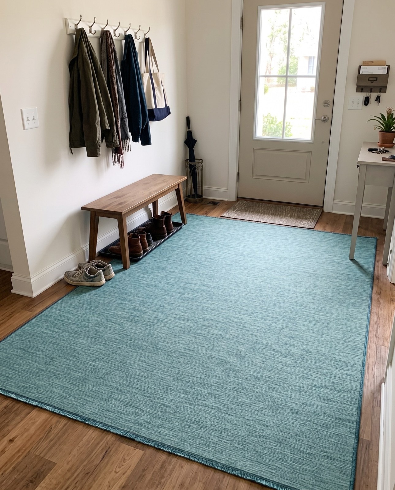 7' 5 x 10' Gates · Outdoor Rug, turquoise