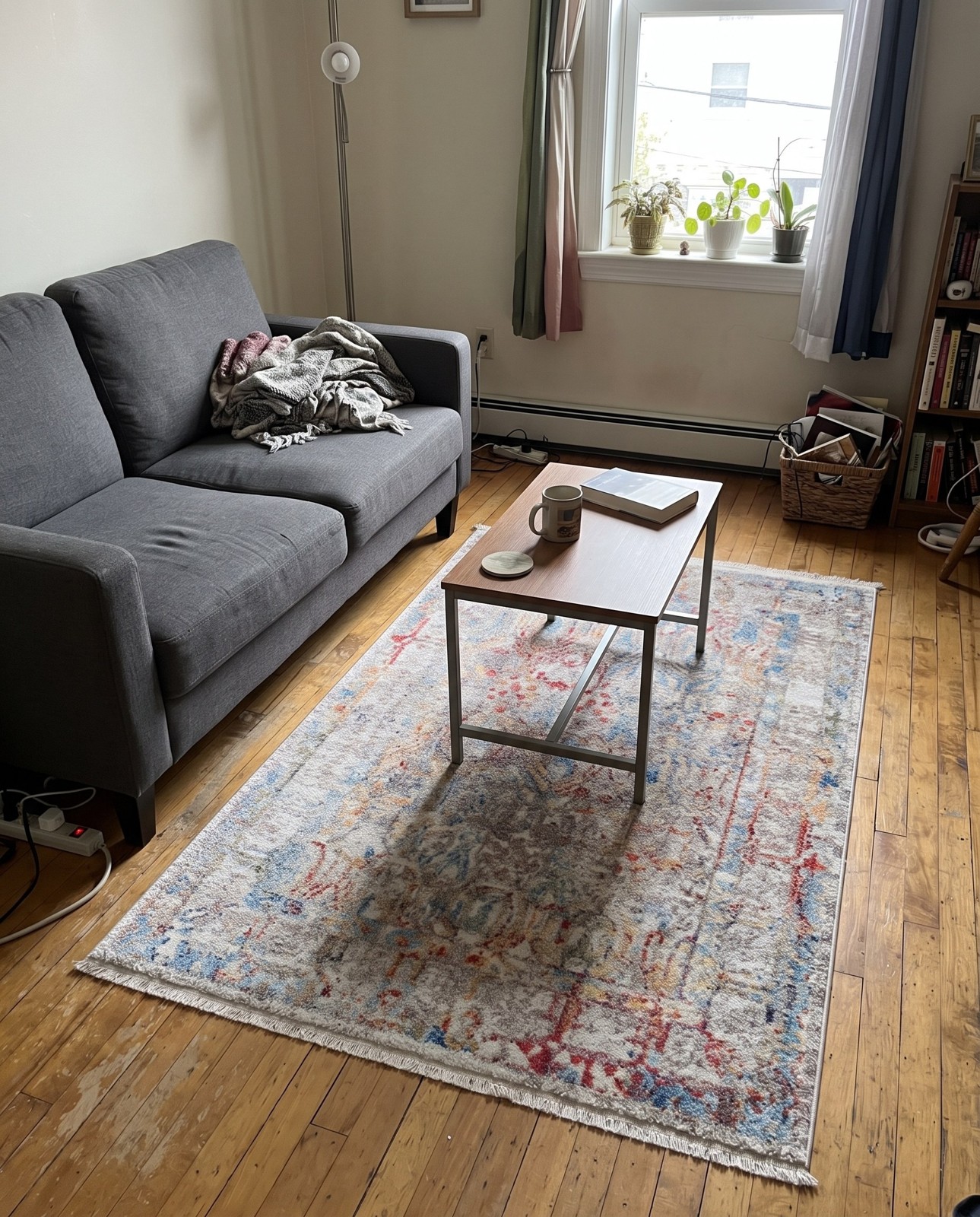 3' 3 x 5' 3 Mistral · Border rug, cream
