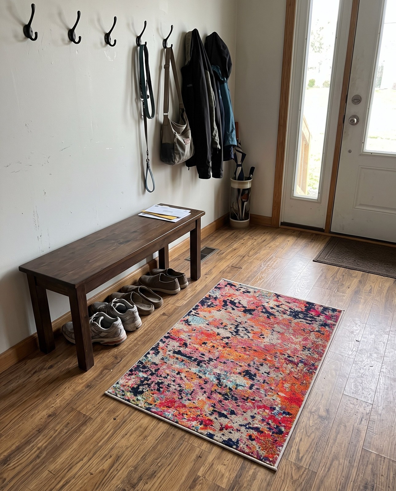 2' 2 x 3' Rafferty · Abstract Washable Rug, multi