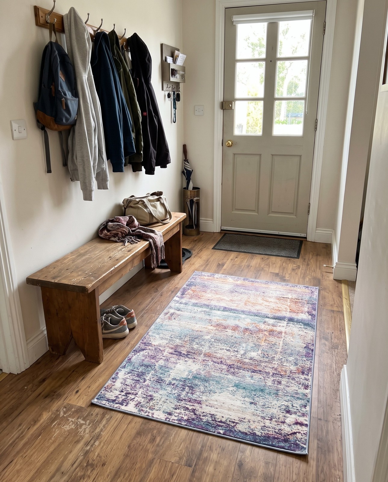 4' x 6' Dyson · Abstract rug, blue