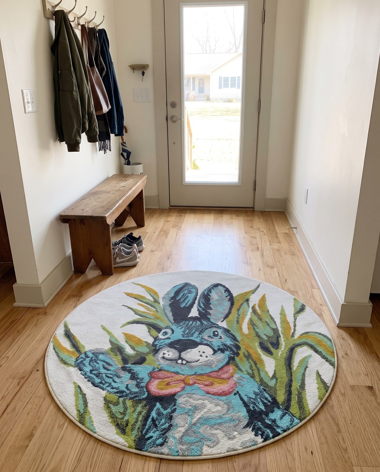 2' 2 x 2' 2 Bakewell · Bunny rug, ivory and multi