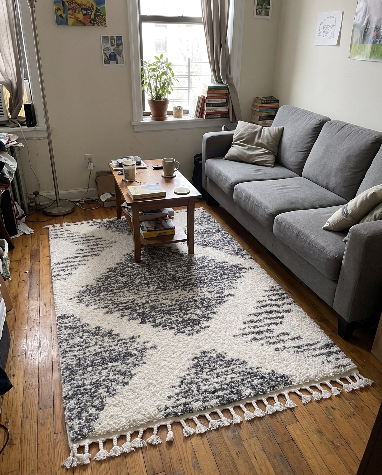 4' x 6' Cobble · Diamond Shag Rug