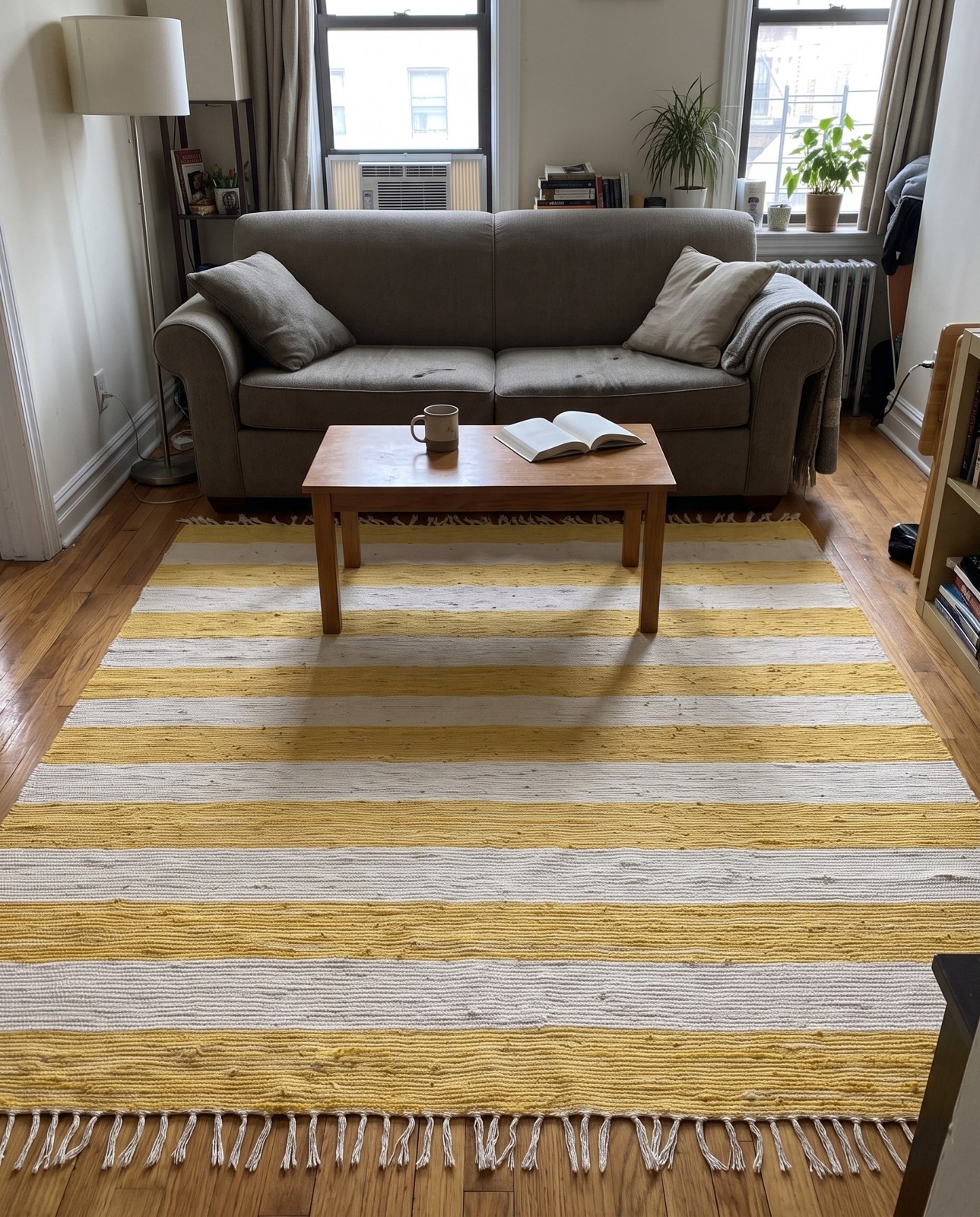 7' 10 x 7' 10 Flagstaff · Striped Chindi Rug