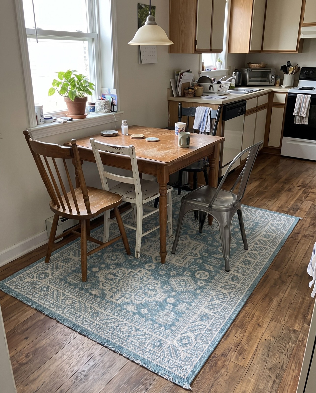 2' x 3' Bellamy · Border Outdoor Rug, aqua