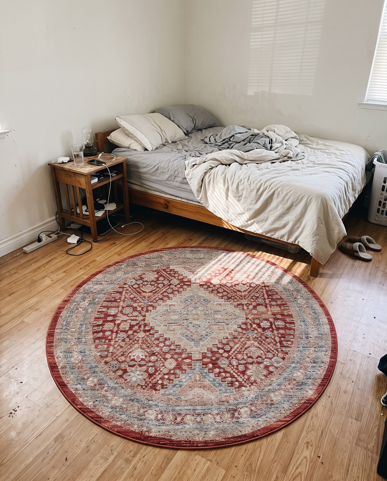 2' 2 x 3' Harbin · Border rug, red