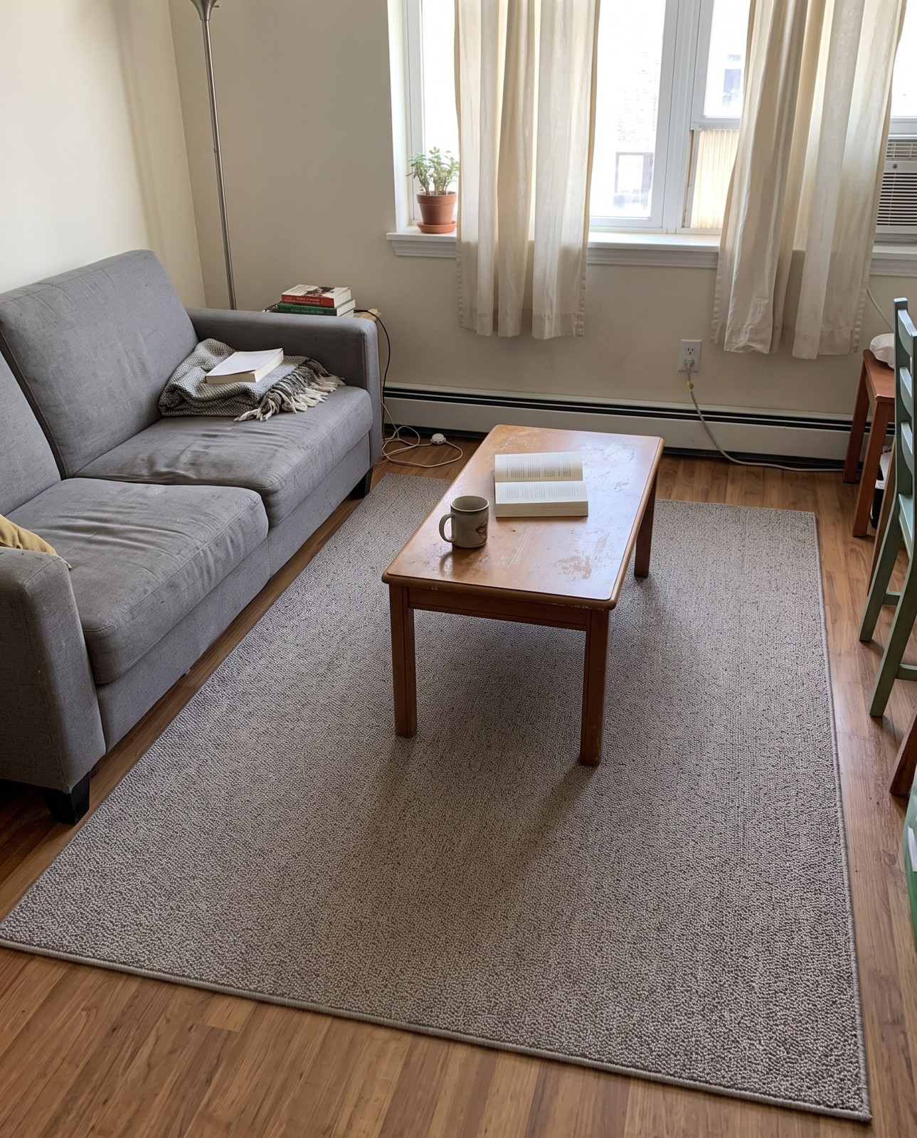 6' 1 x 9' Barnum · Solid Outdoor Rug, light gray