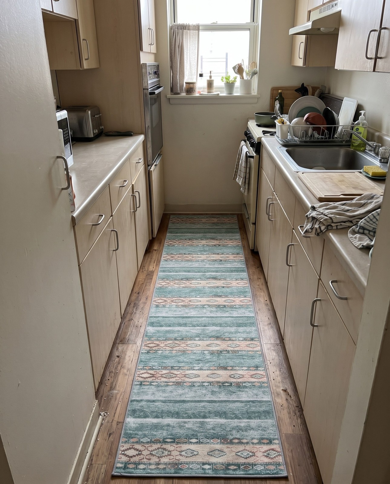 2' 6 x 12' Dalton · Diamond Washable Rug, green
