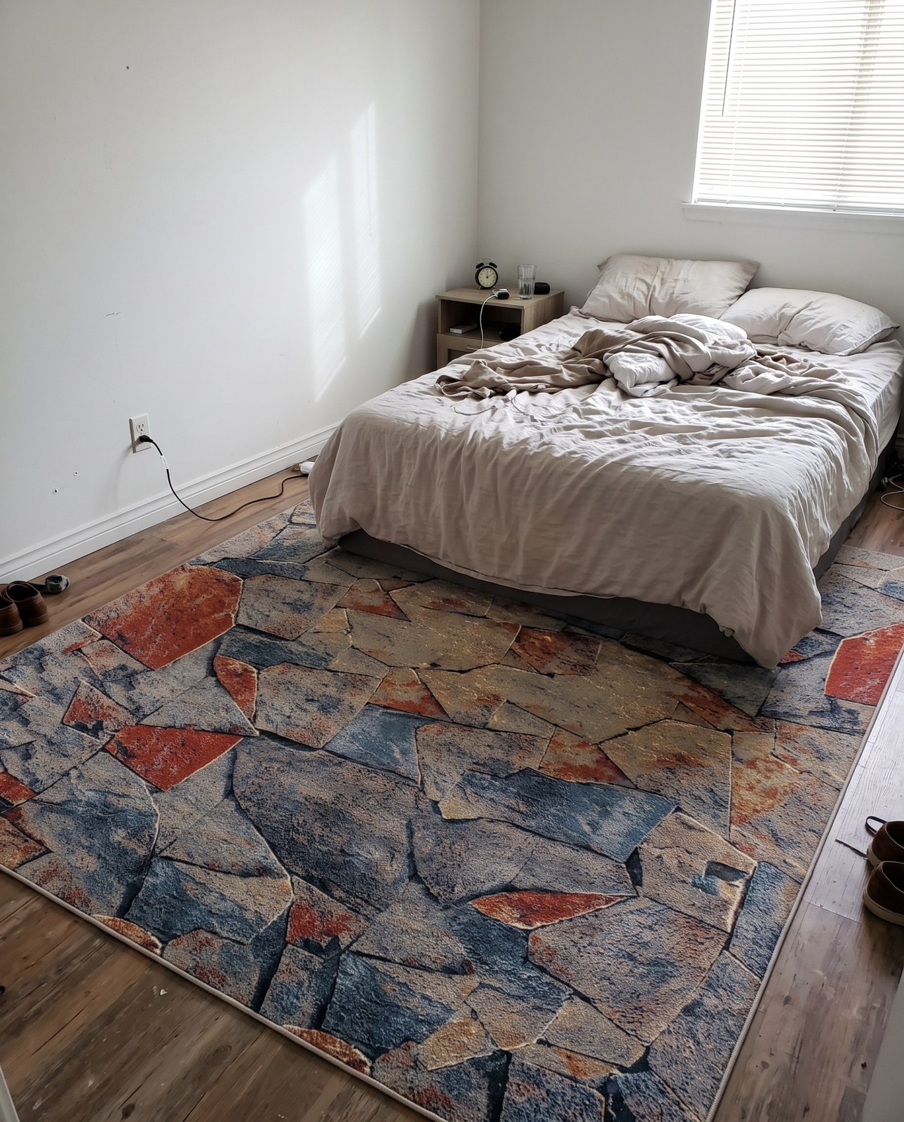 Detail image of 9' x 12' Cobblestone · Geometric Outdoor Rug, multi