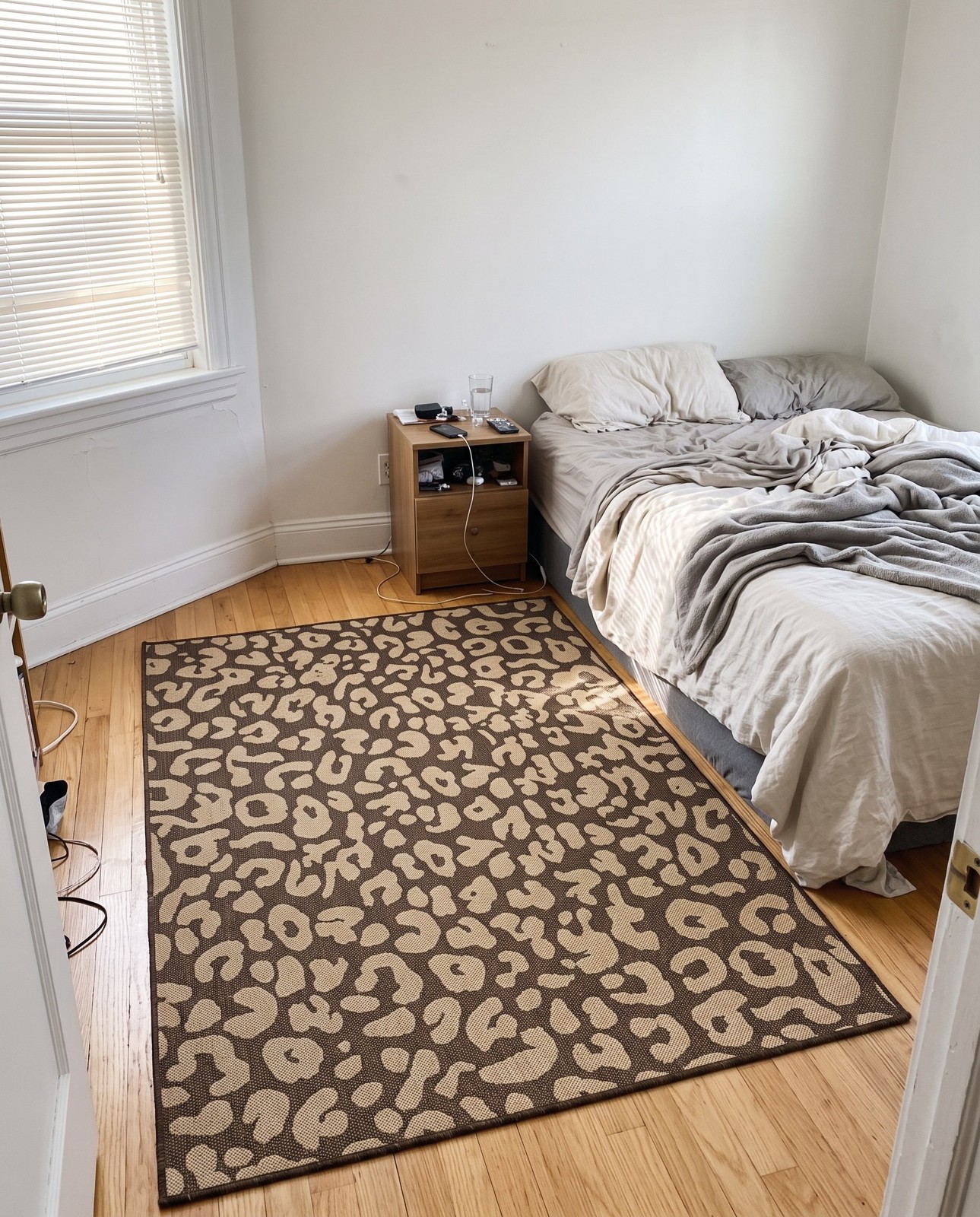 Detail image of 6' x 9' Durand · Animal print rug, brown