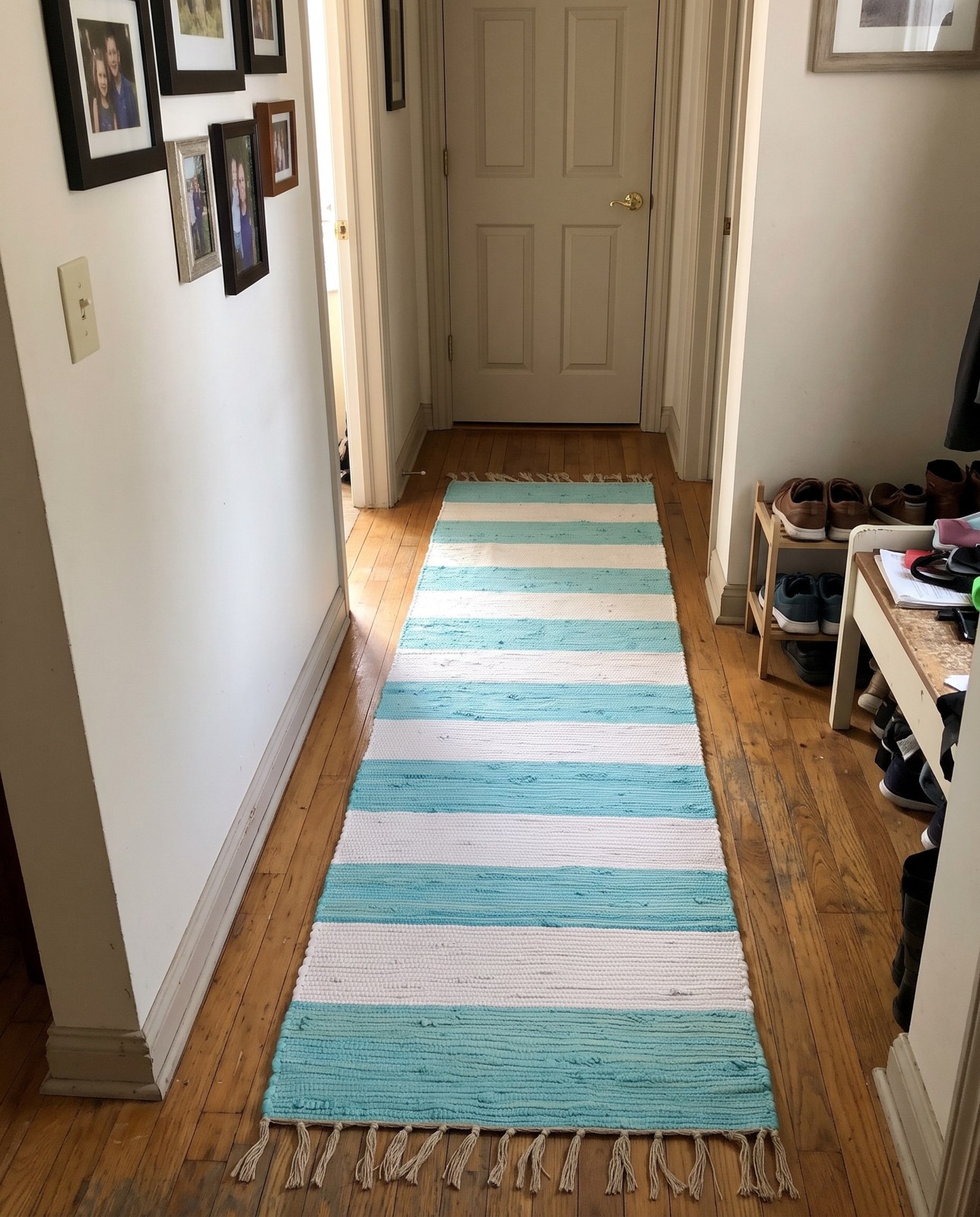 2' 7 x 12' Flagstaff · Striped Chindi Rug