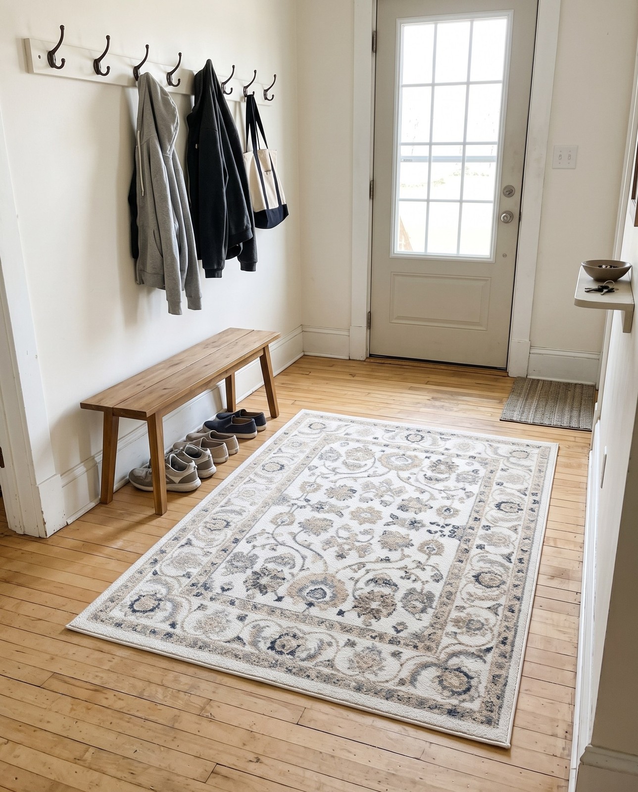 7' x 10' Aspen · Floral / botanical rug, ivory