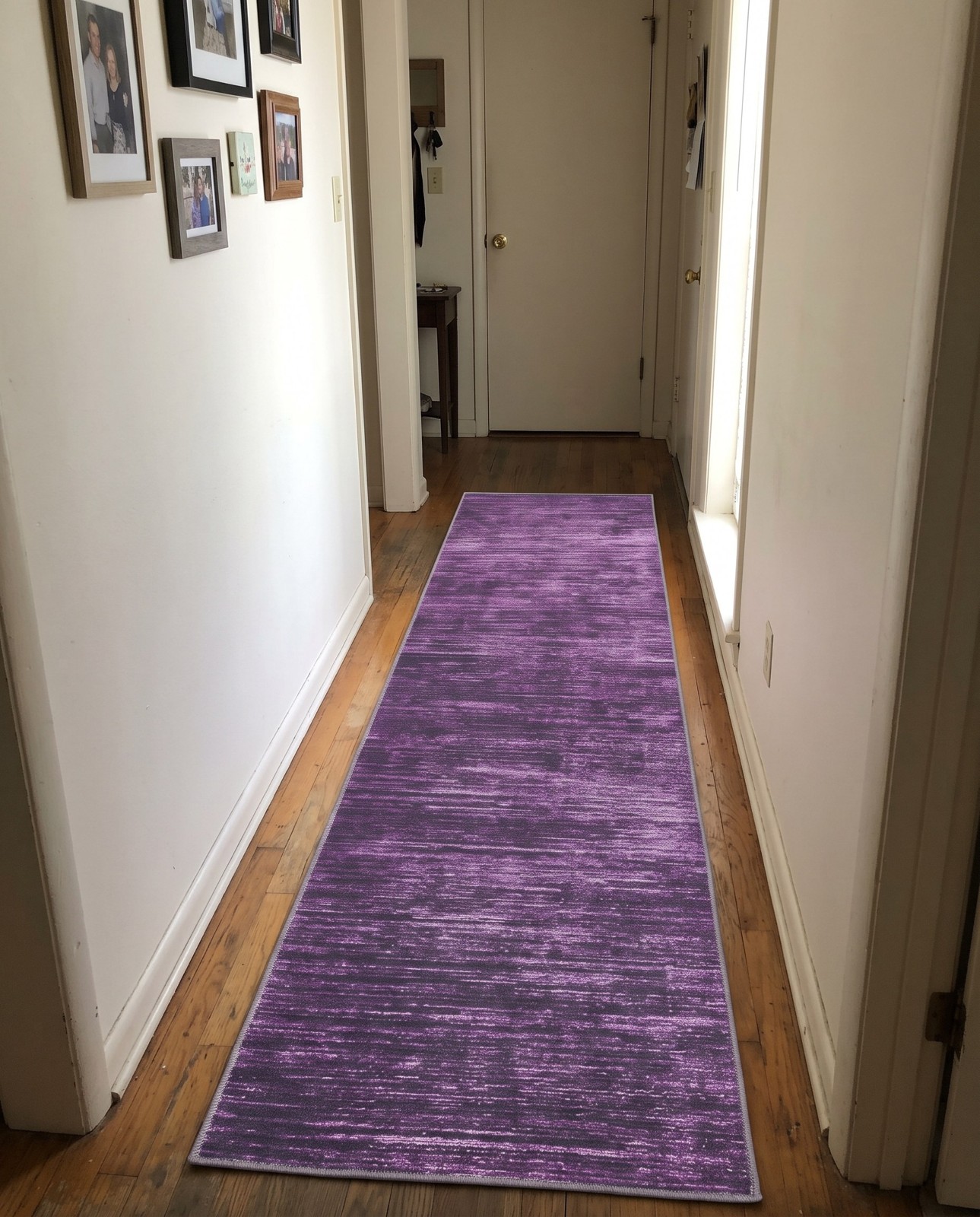2' 6 x 14' Prewitt · Lines rug, purple