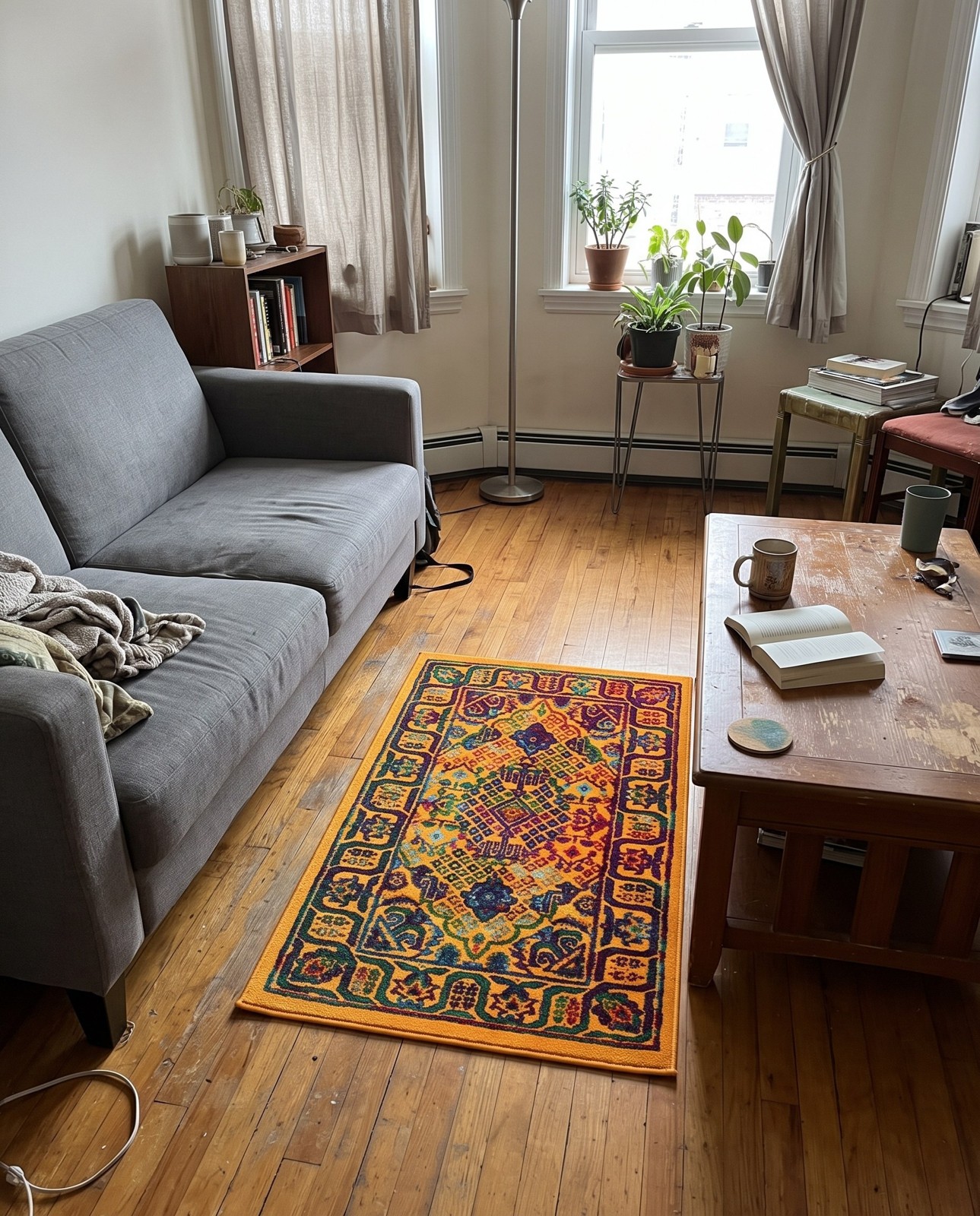 2' x 3' Lawson · Border rug, multi