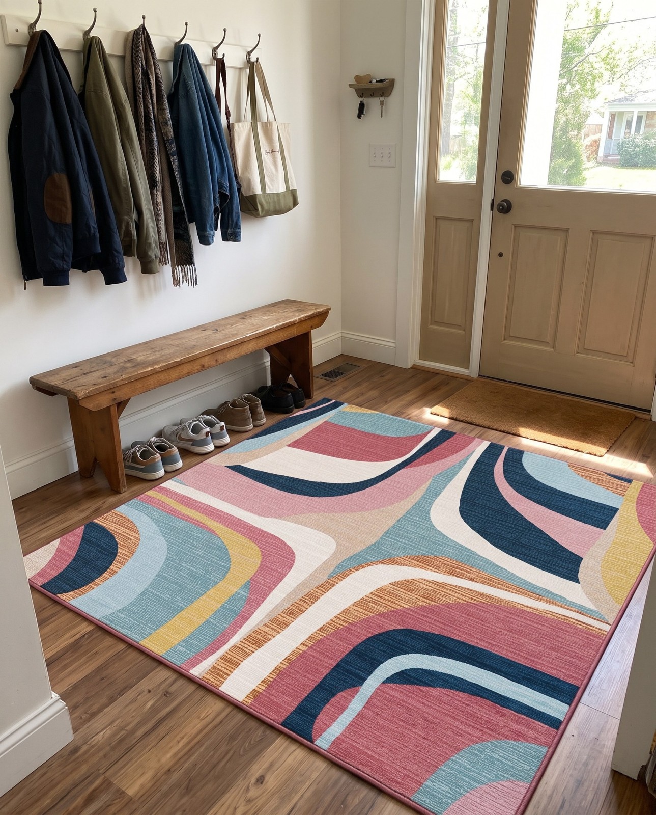 7' 10 x 7' 10 Danforth · Abstract Outdoor Rug, multi