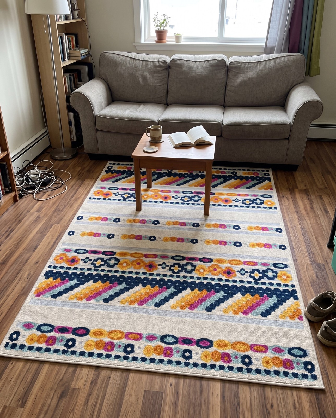 2' x 3' Tanner · Geometric Outdoor Rug, gray