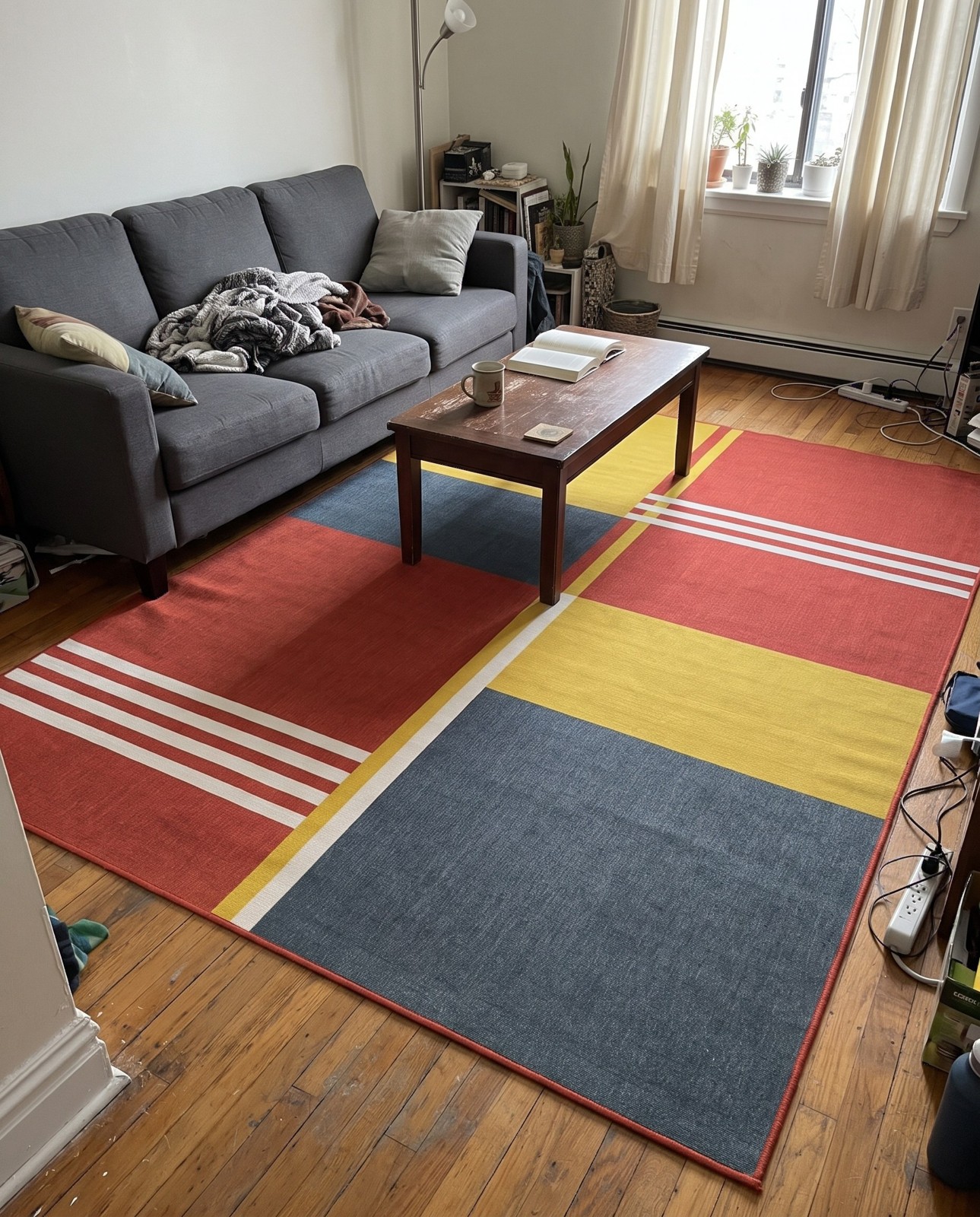 7' 10 x 10' Dover · Geometric colorblock Outdoor Rug, multi