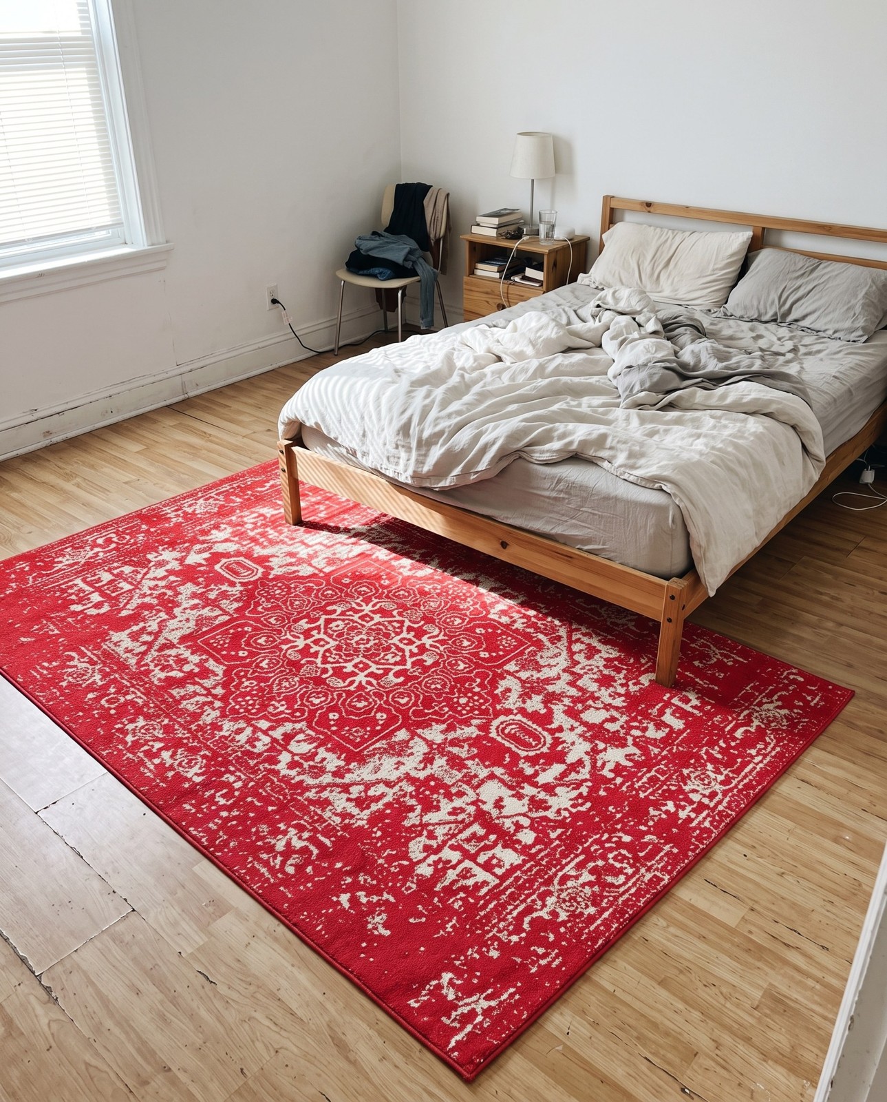 7' 10 x 10' Birch · Border rug, pink