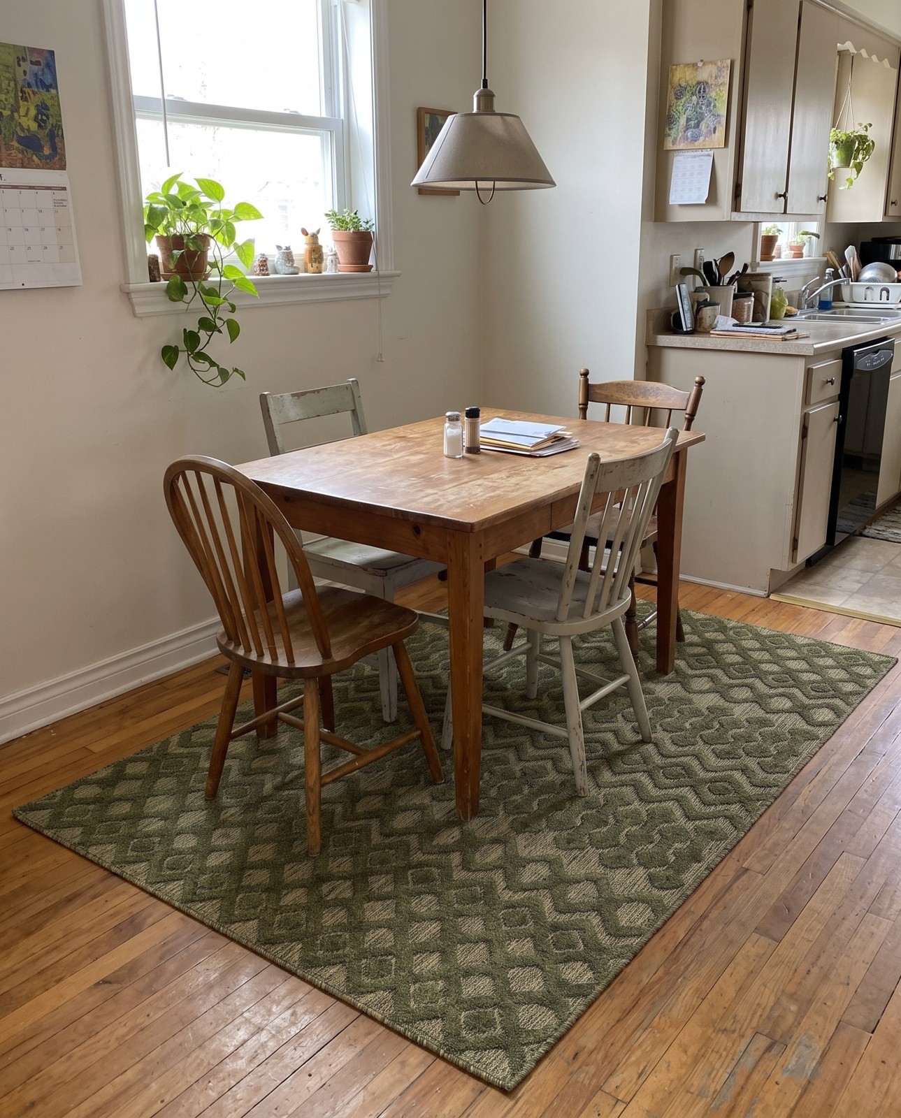 7' 10 x 10' Creed · Diamond Outdoor Rug, green