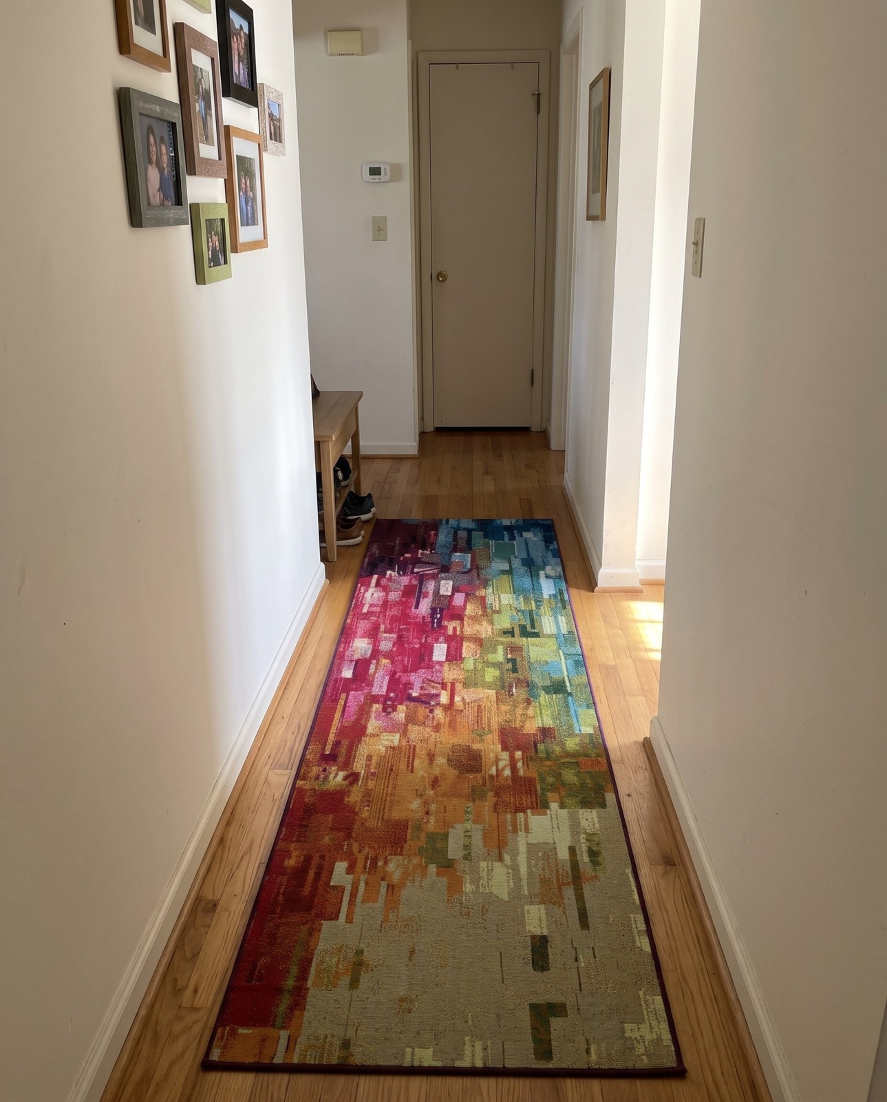 Detail image of 2' 7 x 10' Joplin · Abstract Outdoor Rug, multi
