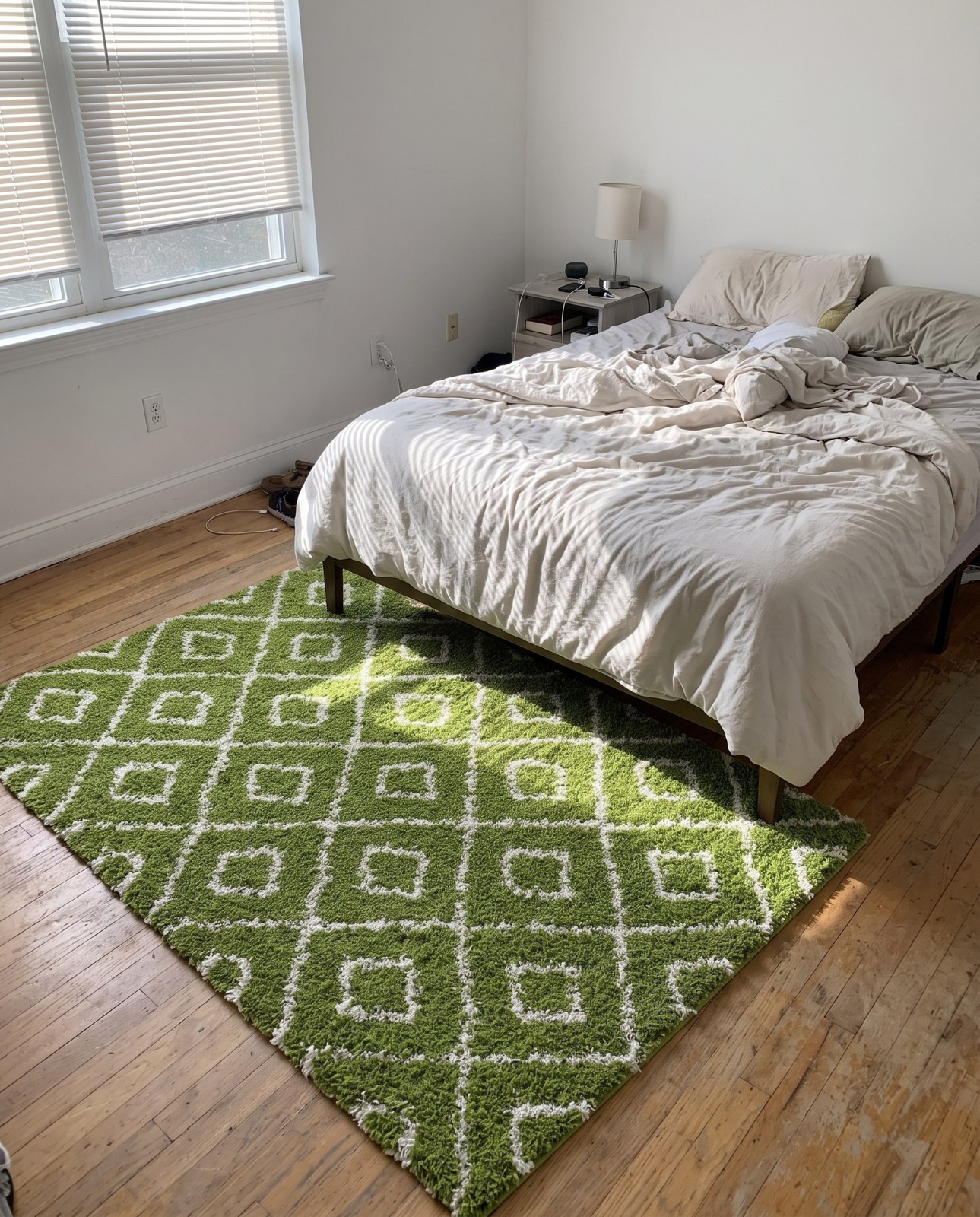 10' 8 x 14' Brock · Diamond Shag Rug, green