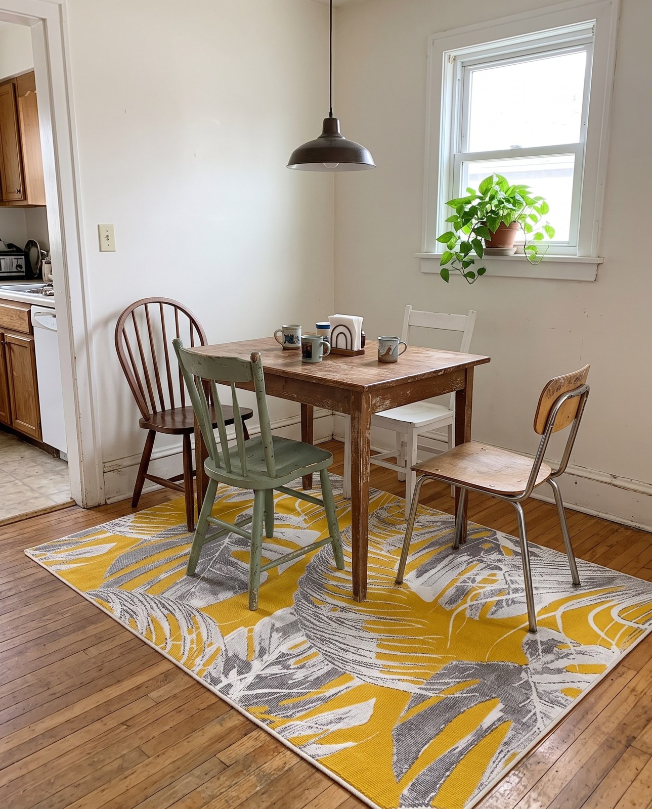 9' x 12' Britton · Floral / botanical rug, yellow