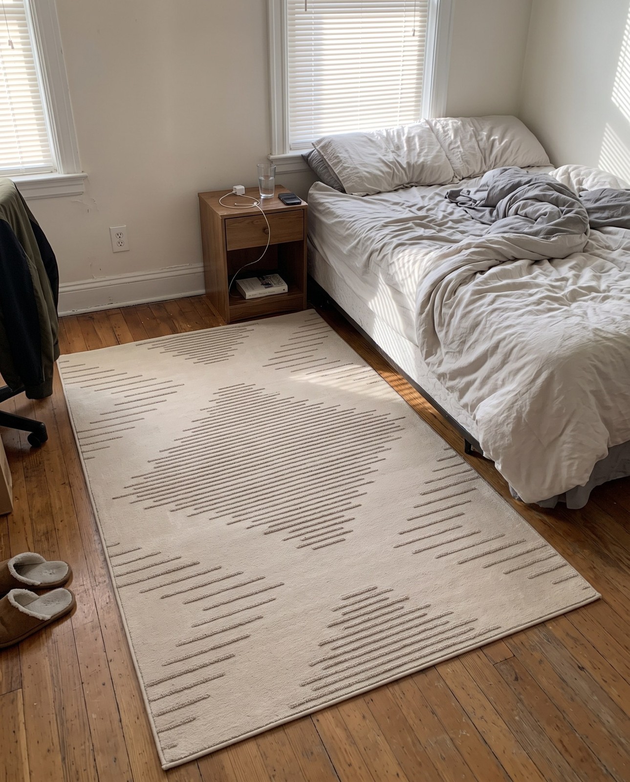 4' x 6' Ransom · Diamond rug, ivory