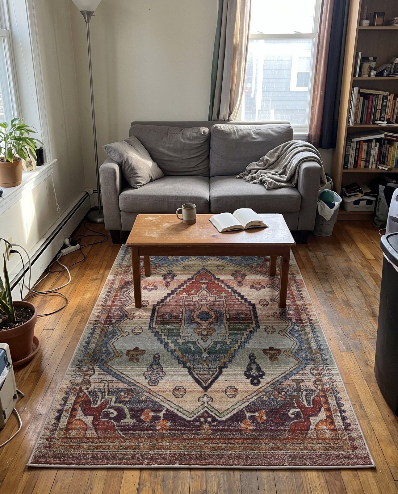 3' 3 x 5' 3 Truckee · Border rug, multi