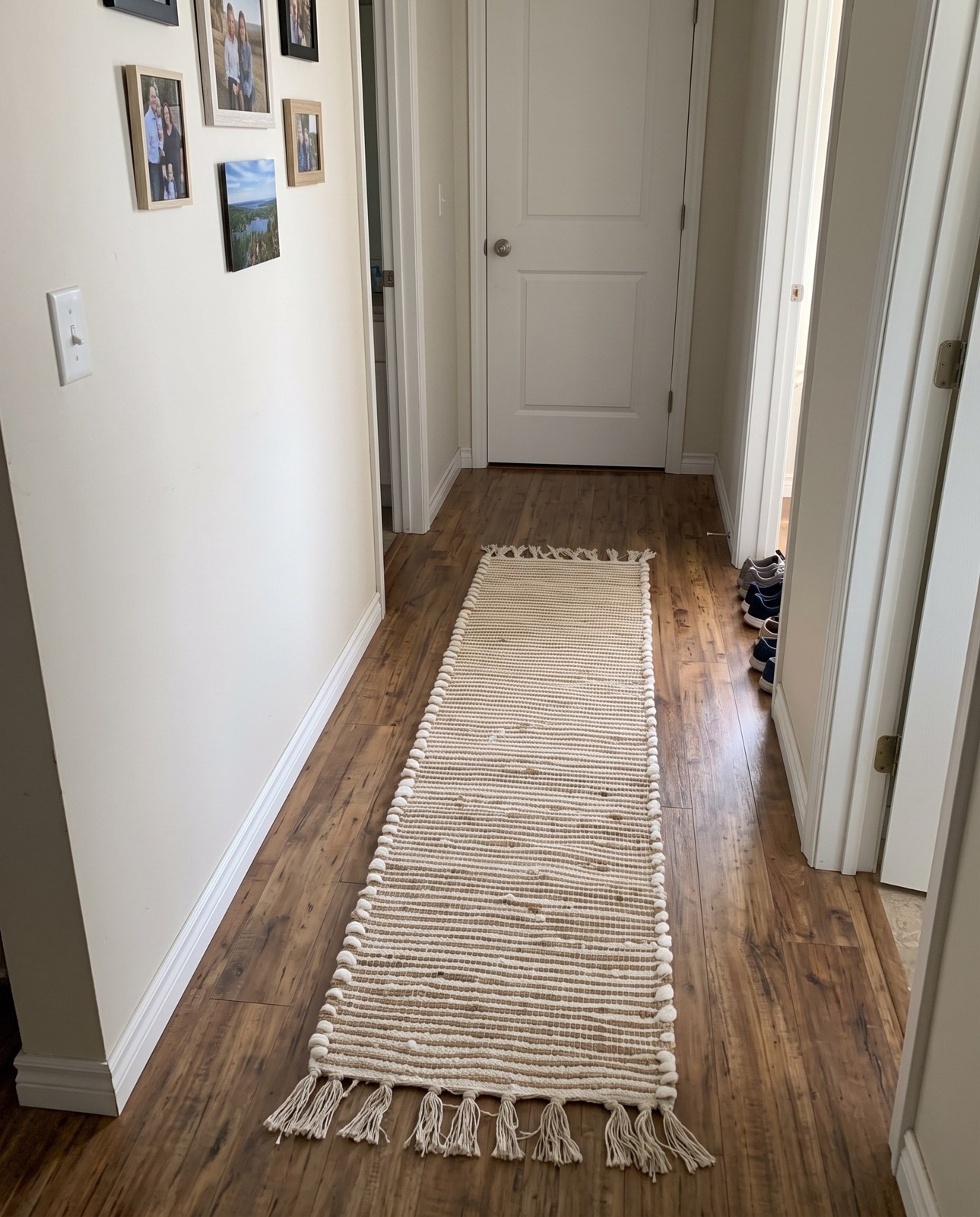 0' 9 x 2' 6 Milbank · Striped Chindi Rug