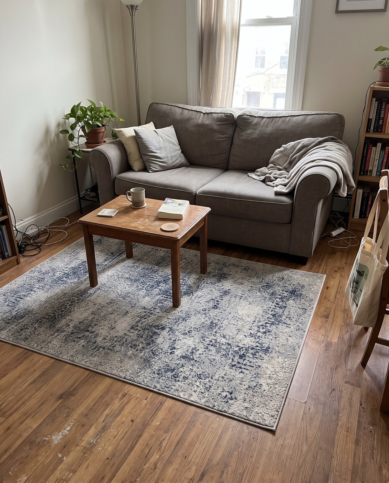 3' 3 x 5' 3 Pryor · Abstract rug, blue