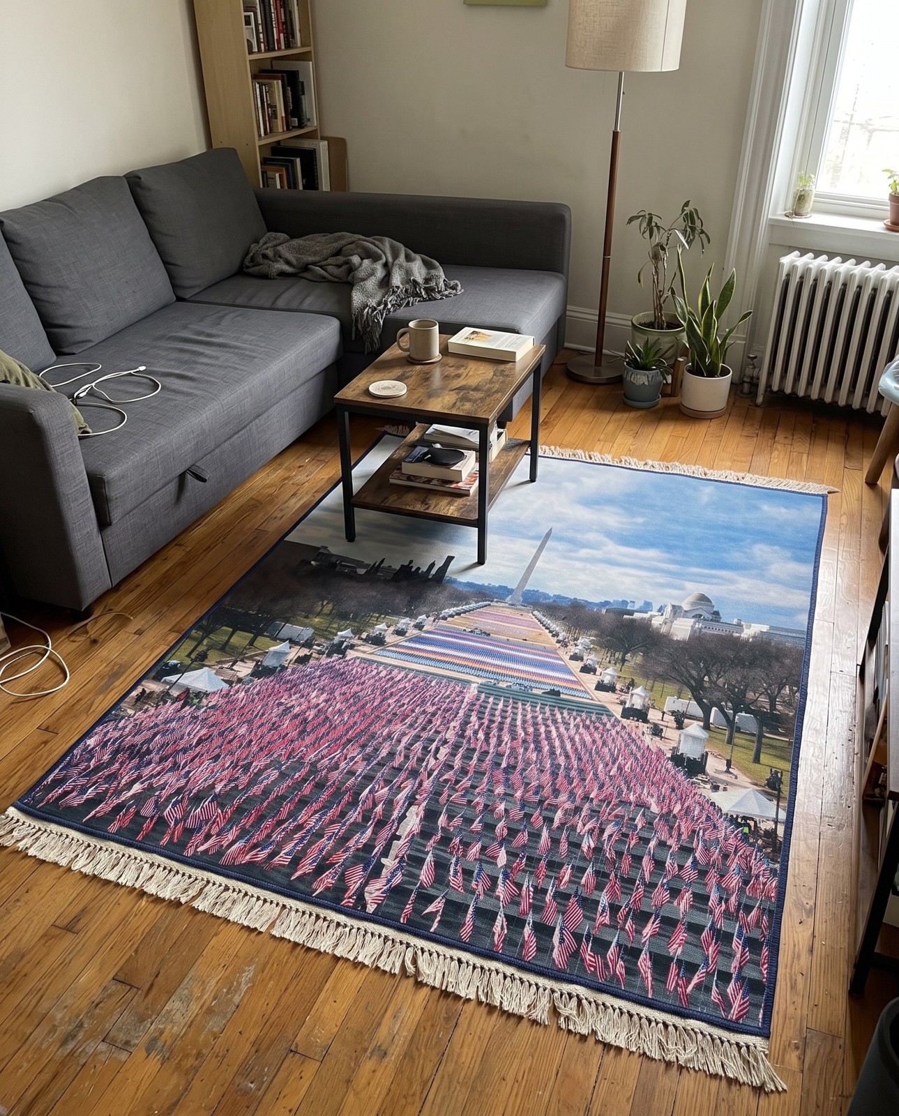 4' x 5' 7 Springfield · Striped rug, multi