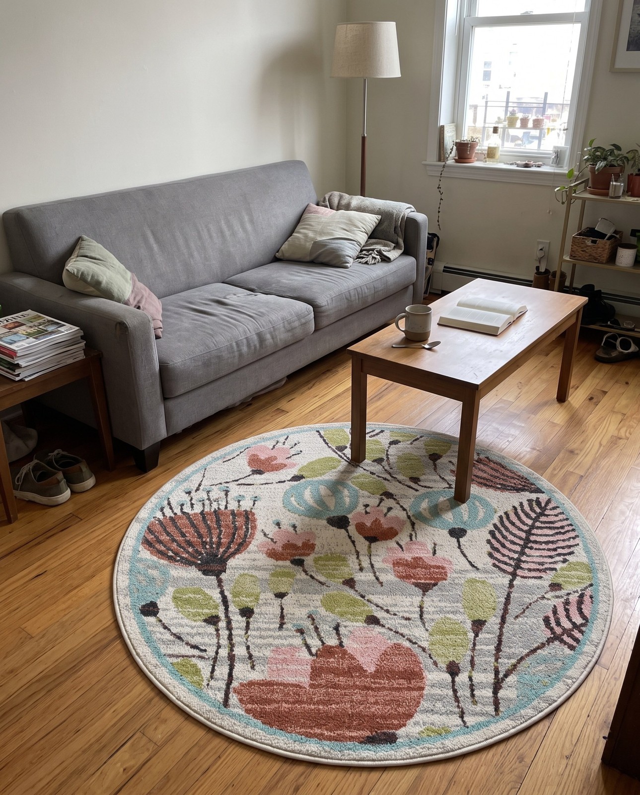 2' 2 x 3' Duluth · Border rug, ivory