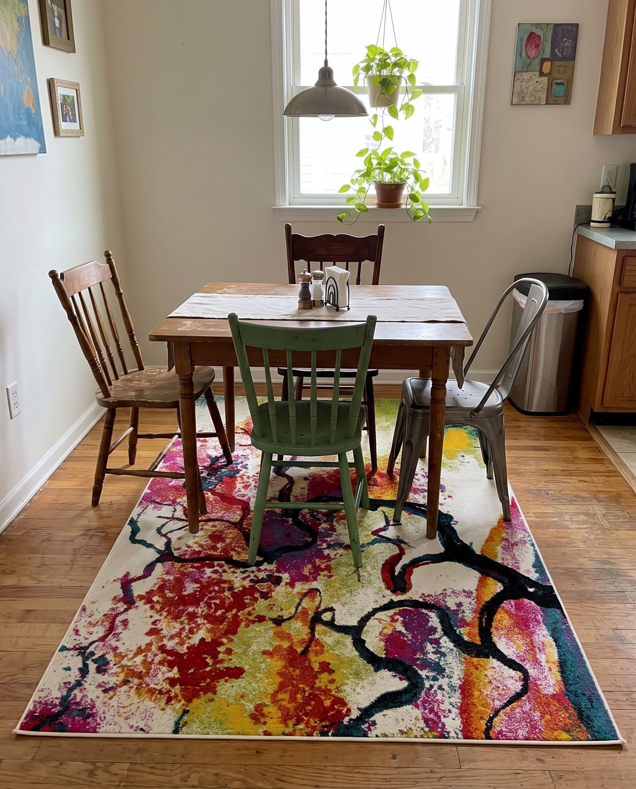 5' x 8' Tucker · Botanical rug, multicolor on ivory