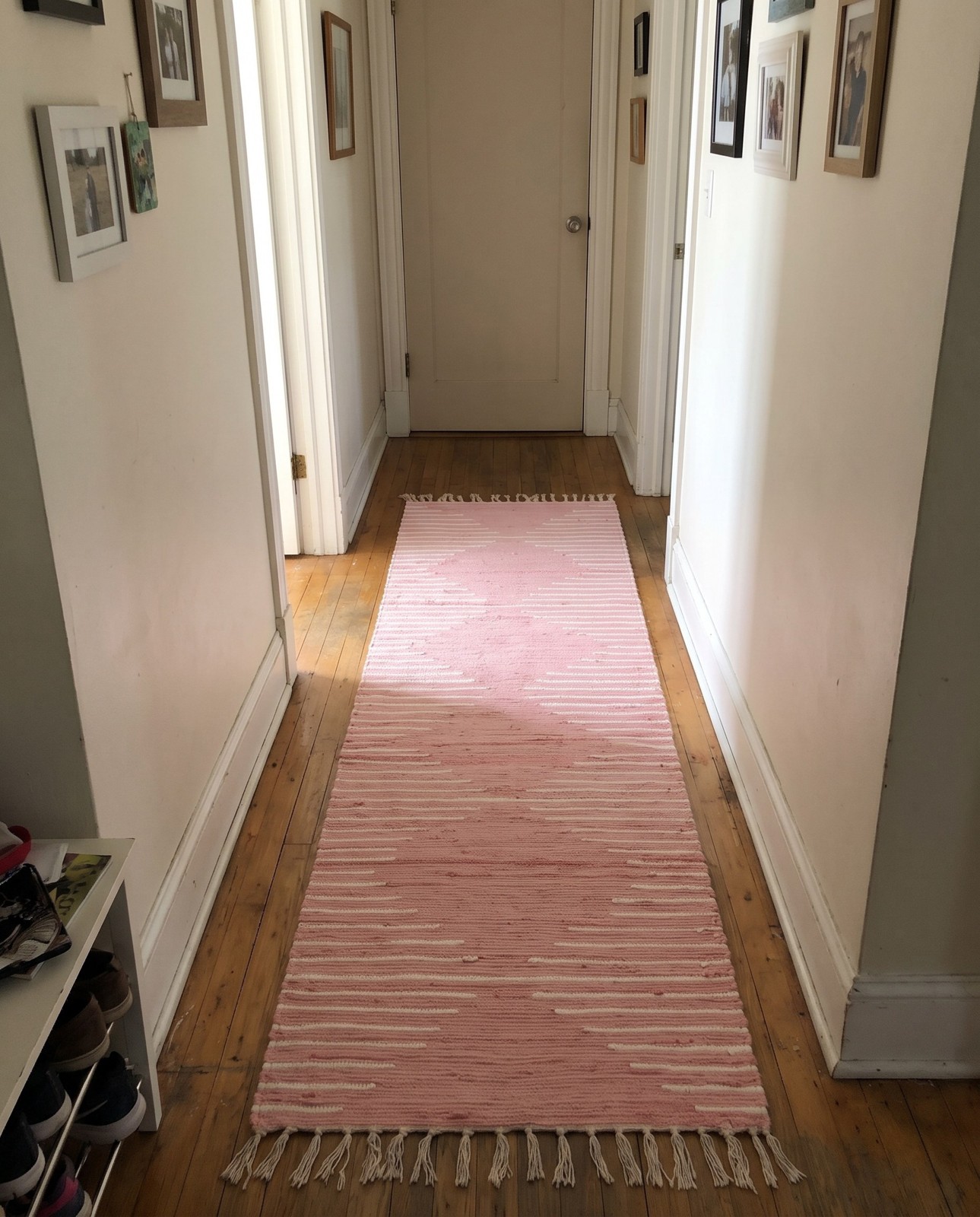 1' 2 x 8' Roper · Striped Chindi Rug