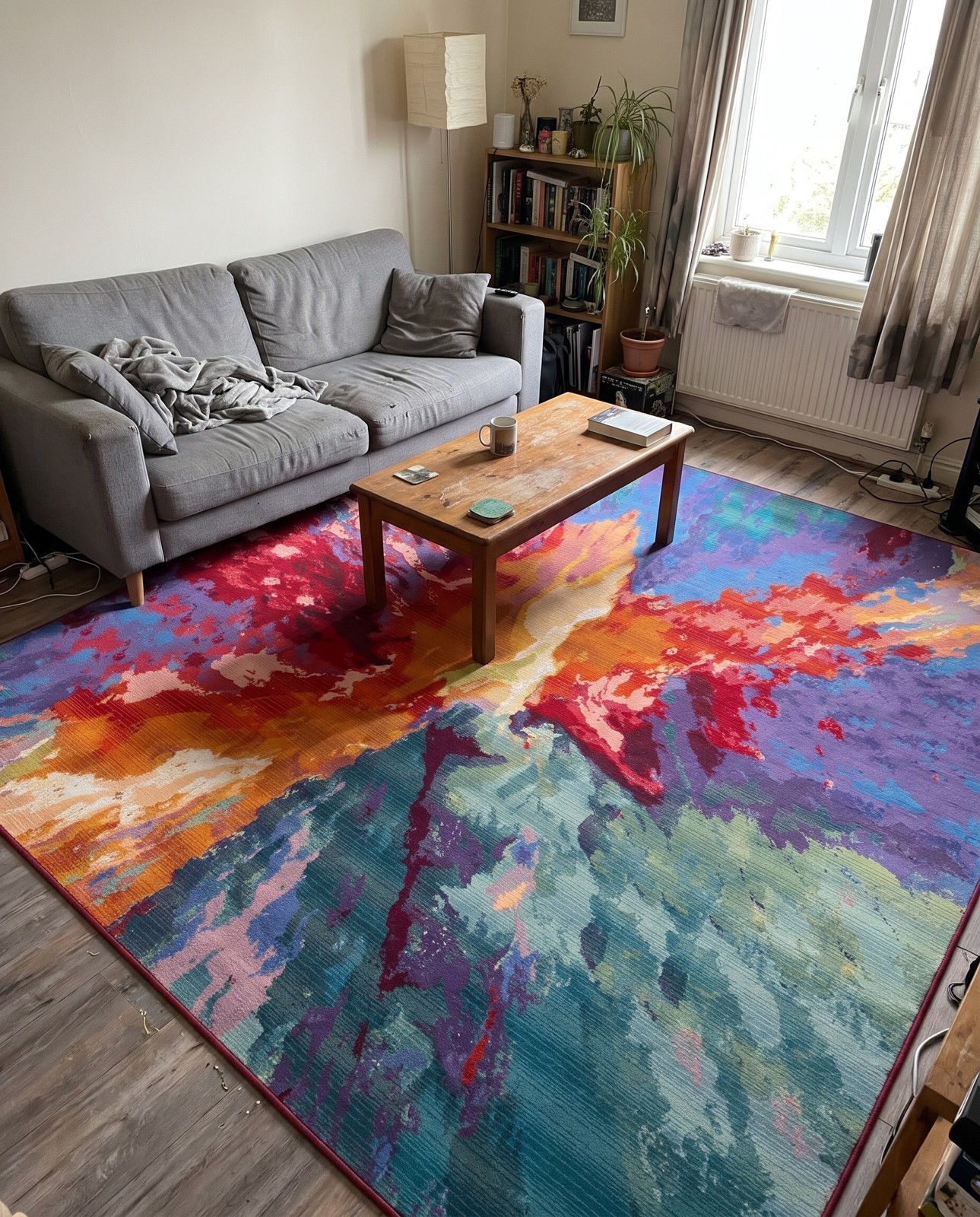 10' x 10' Lomax · Abstract Outdoor Rug, multicolor