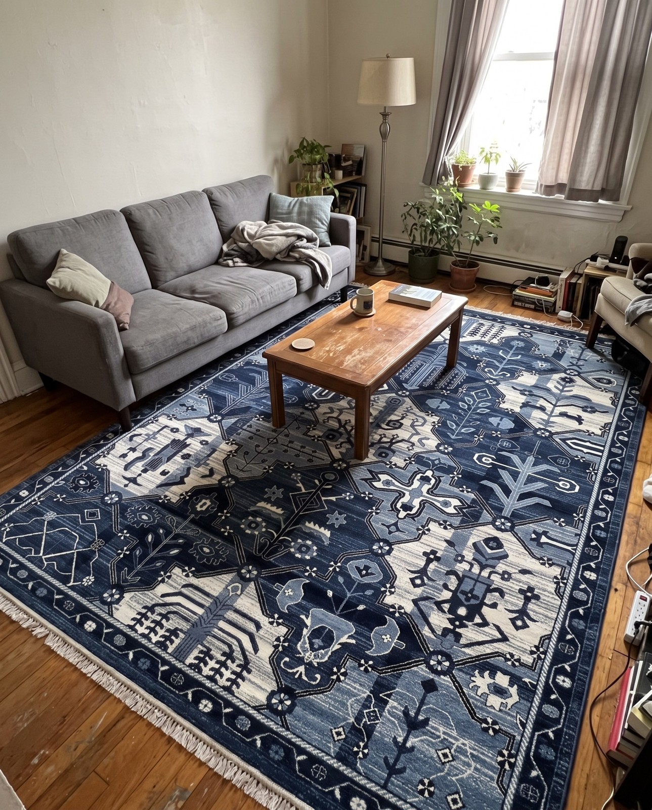 10' 8 x 16' 5 Parsons · Border rug