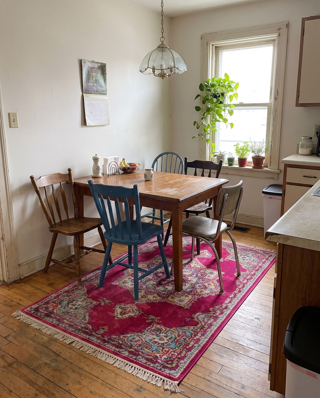3' 3 x 5' 3 Birchard · Border Washable Rug
