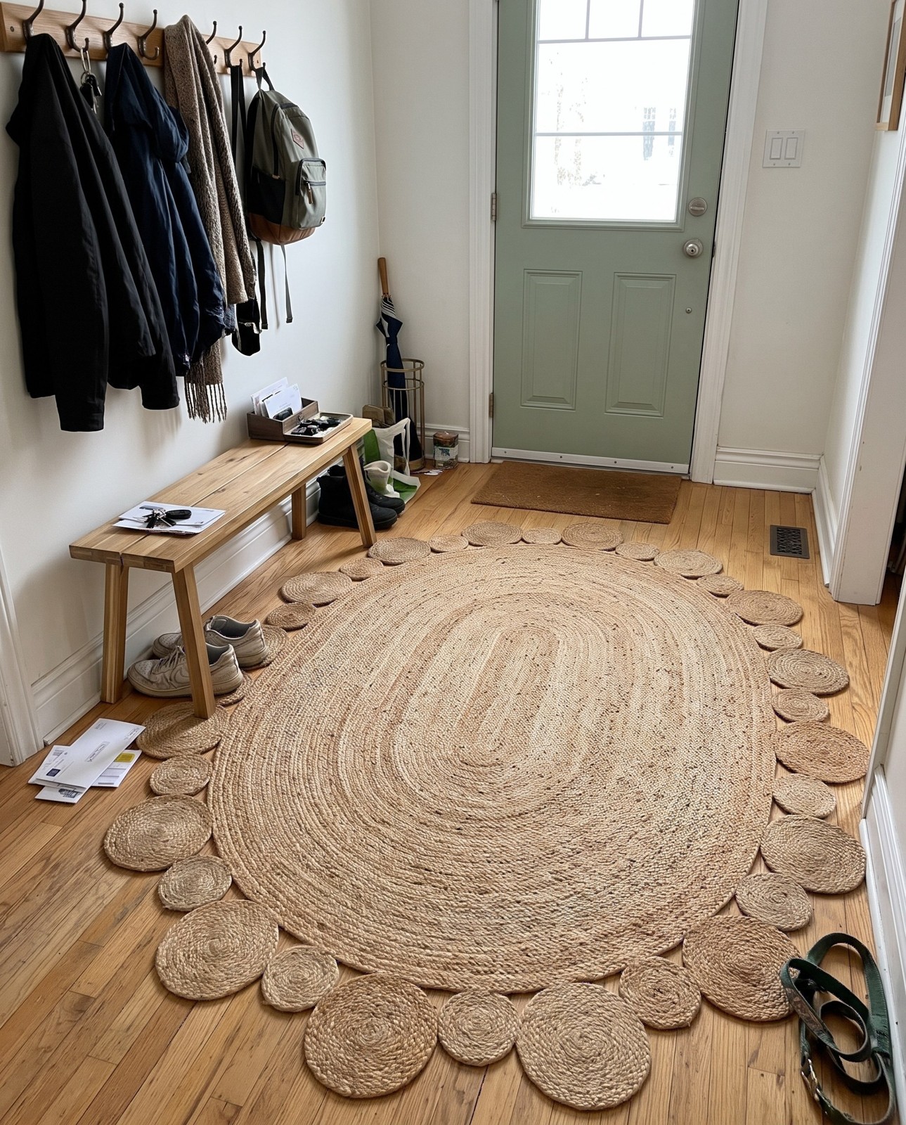 3' 1 x 5' 1 Cranston · Braided jute rug, natural tan